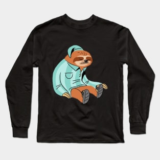 Sleepy Sloth Long Sleeve T-Shirt